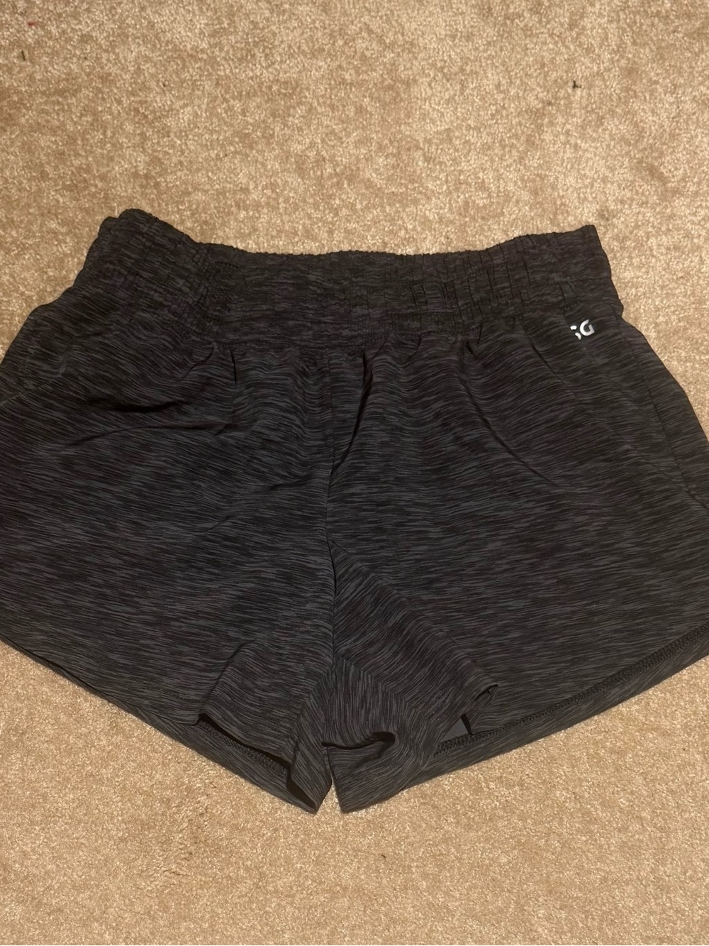 DSG Girls Black Heather Athletic Shorts